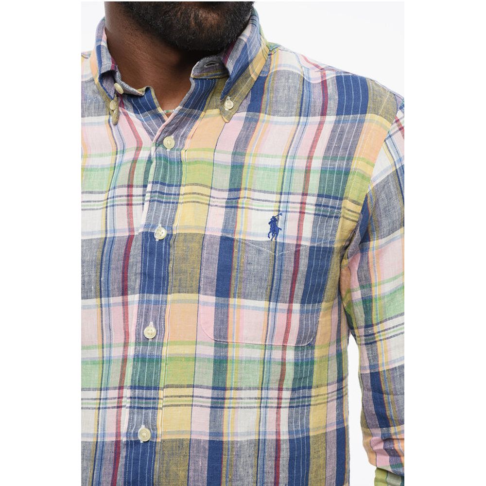 Polo Ralph Lauren Button-down Plaid Linen Shirt