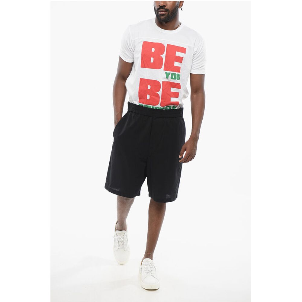 Ami Alexandre Mattiussi Cotton Shorts with Elastic Waistband