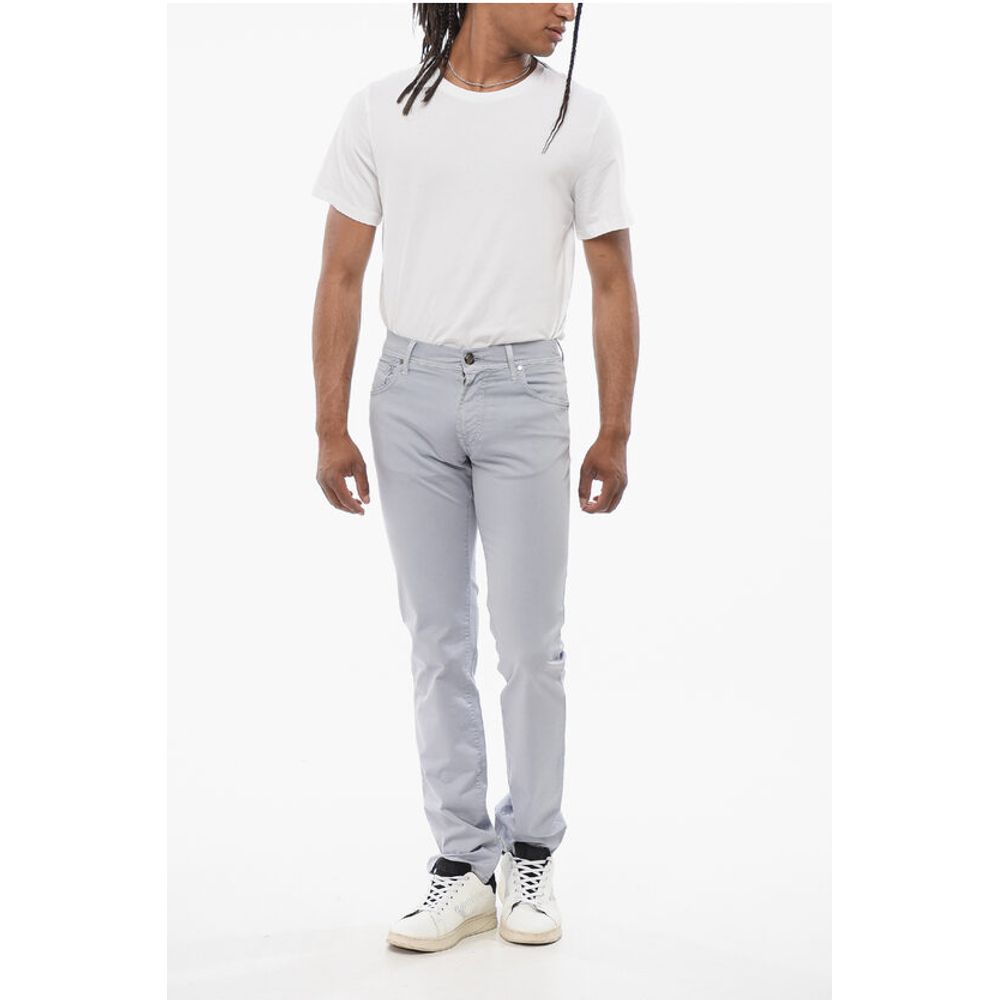 Corneliani ID LUXURY DENIM Ton-sur-ton Embroidered Denims