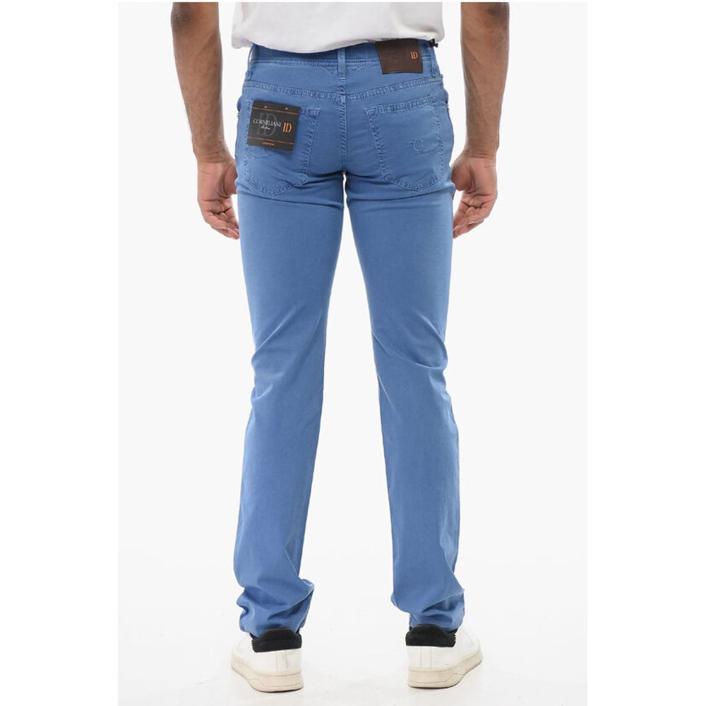 Corneliani ID LUXURY DENIM Ton-sur-ton Embroidered Denims