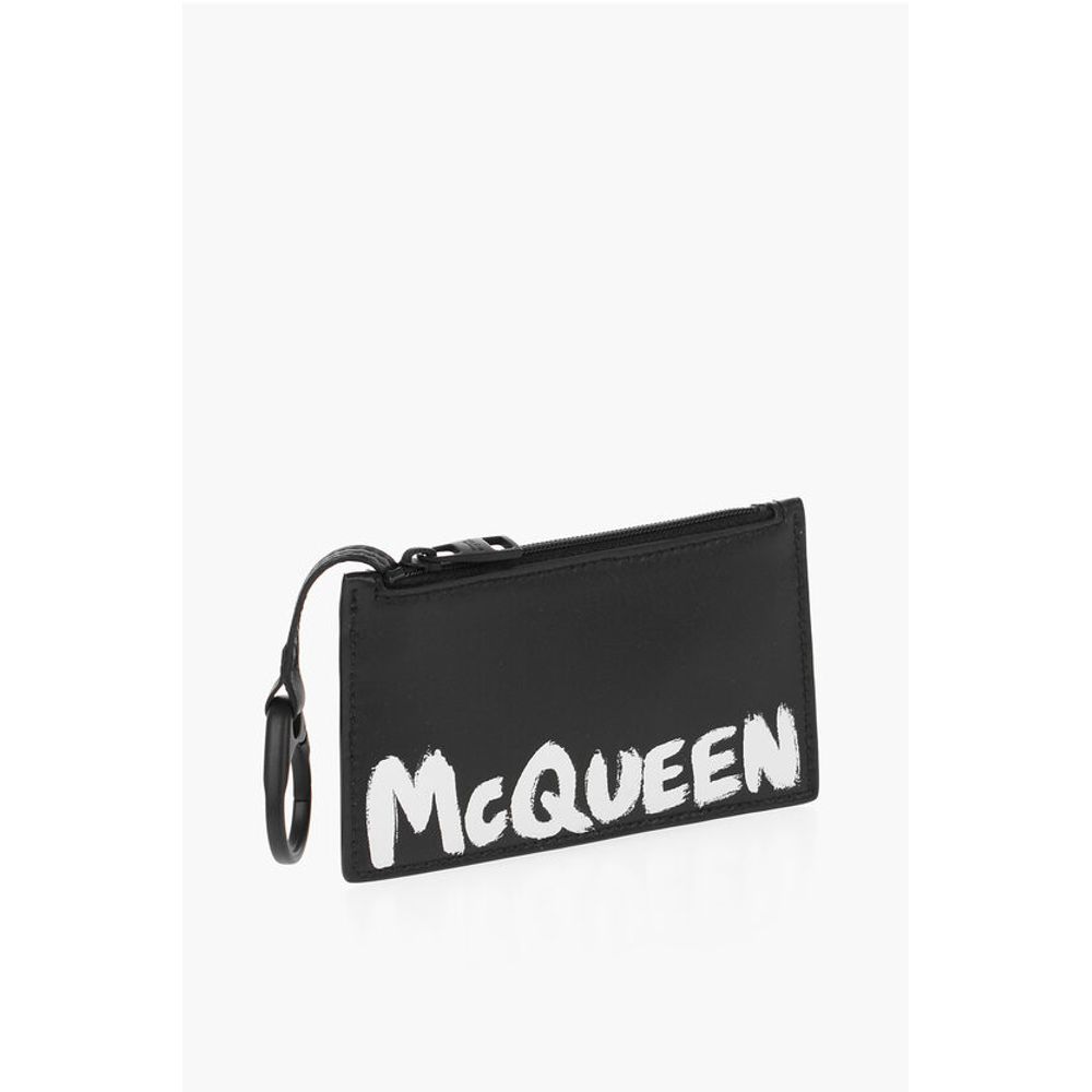 Alexander McQueen Leather Coin Holder With Logo