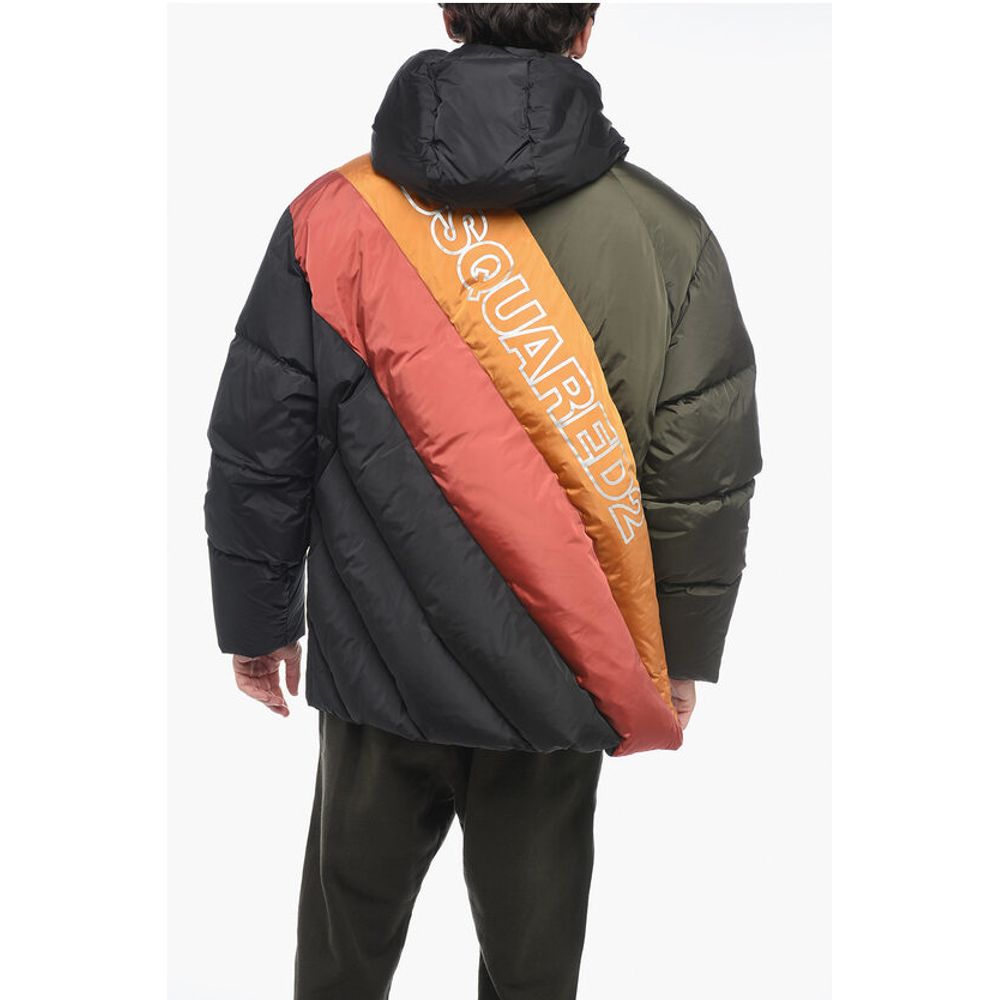 Dsquared² Turtleneck Down Jacket with Hidden Placket
