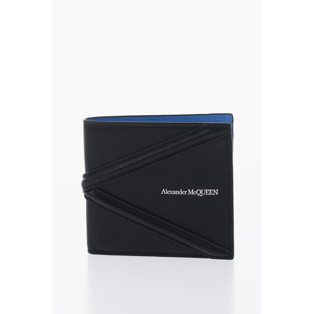 Alexander McQueen Leather Wallet with Contrasting Inner