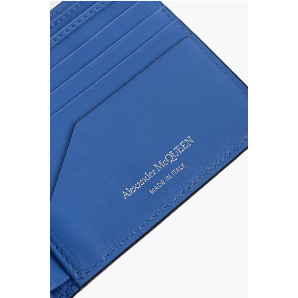 Alexander McQueen Leather Wallet with Contrasting Inner