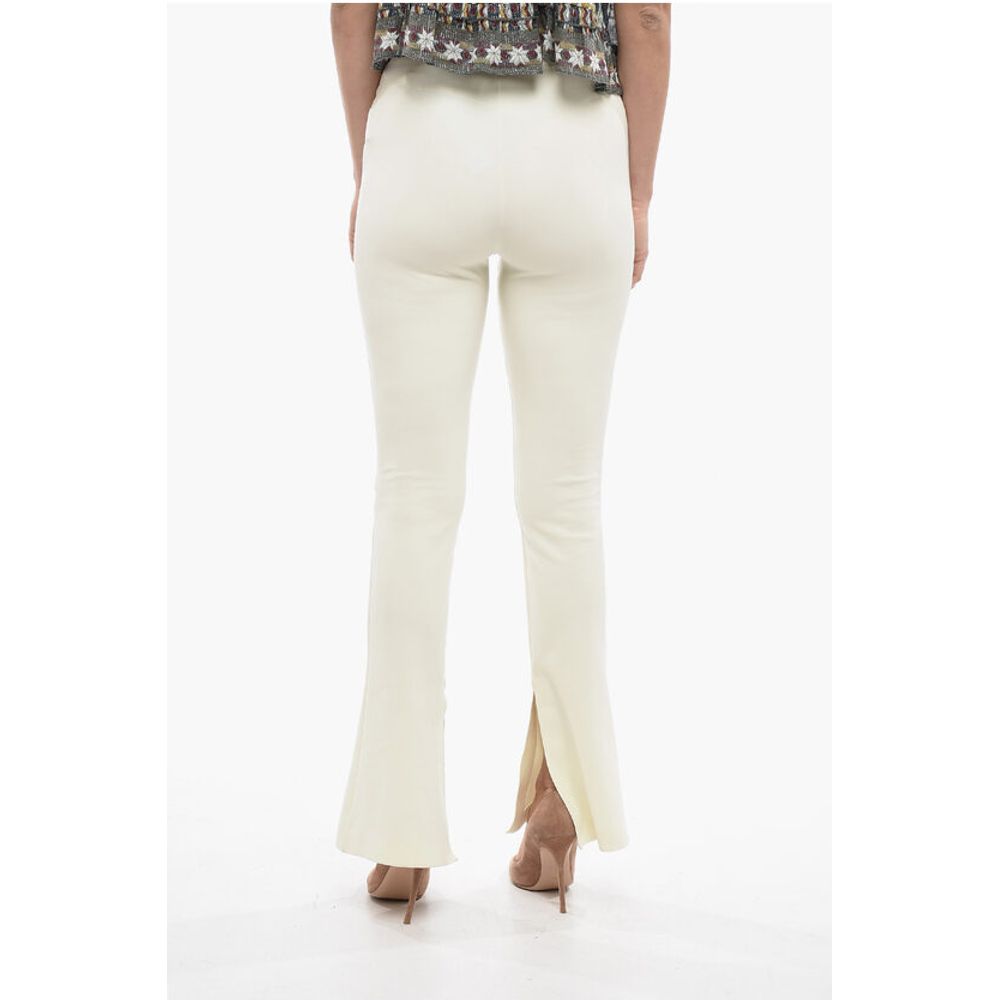 Off-White Logo Print SPLIT Flare Fit Leggings