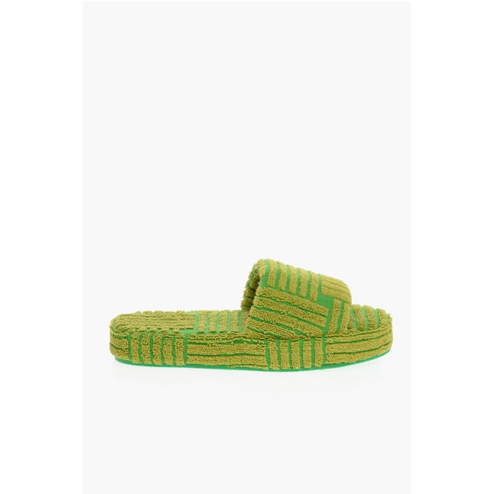 Bottega Veneta Jacquard Terry GEOMETRIC SPONGE Sliders