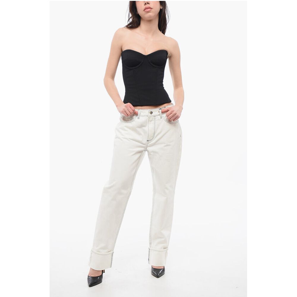 Burberry Straight-Fit Denims with Contrasting Stitching 20cm