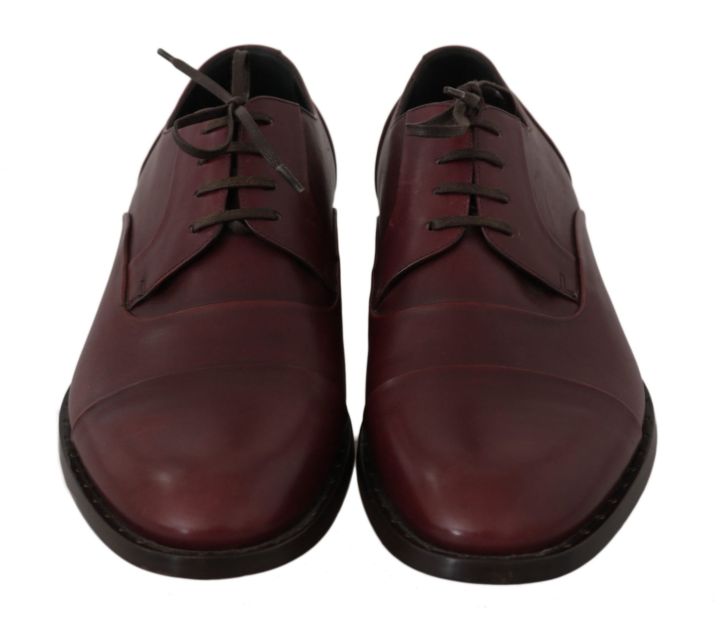 Dolce & Gabbana eleganti scarpe eleganti in pelle bordeaux