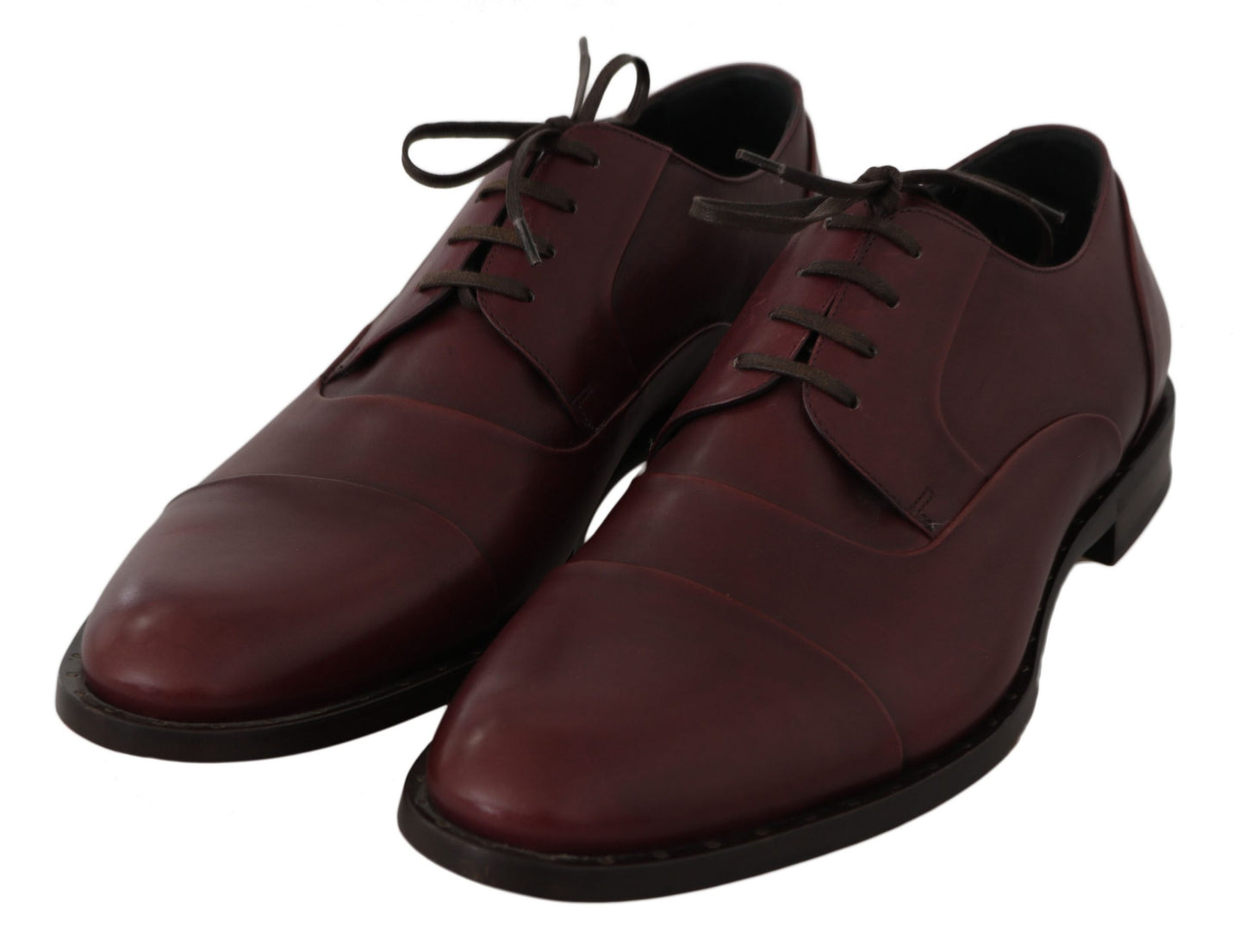 Dolce & Gabbana eleganti scarpe eleganti in pelle bordeaux