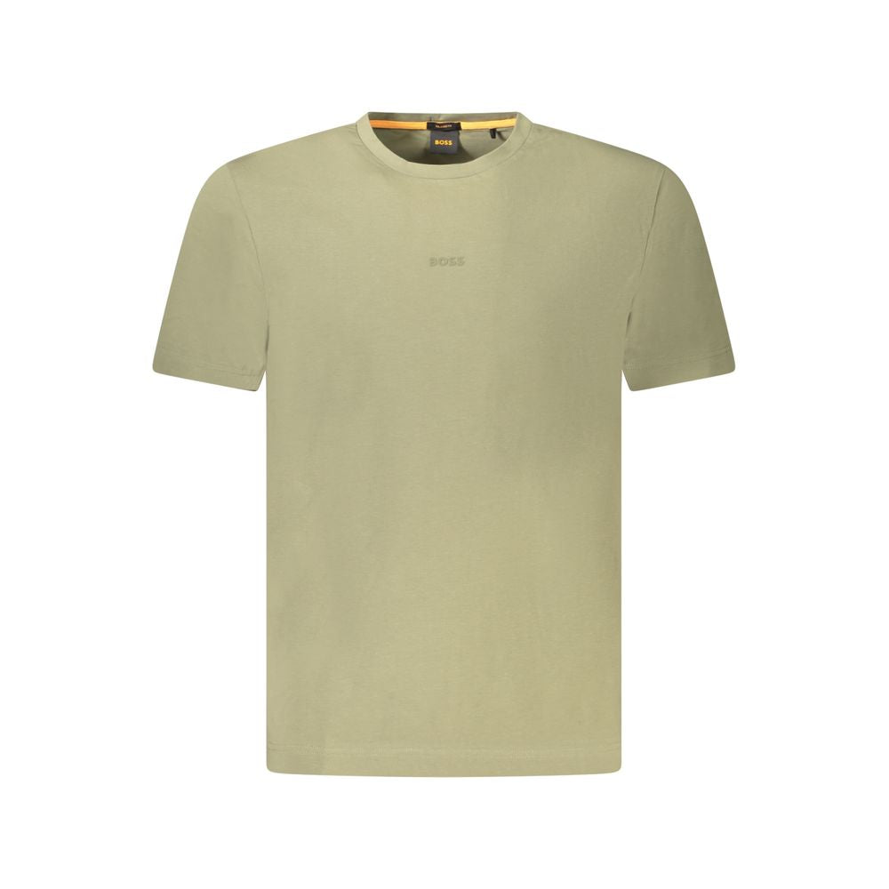 Hugo Boss Green Cotton T-Shirt
