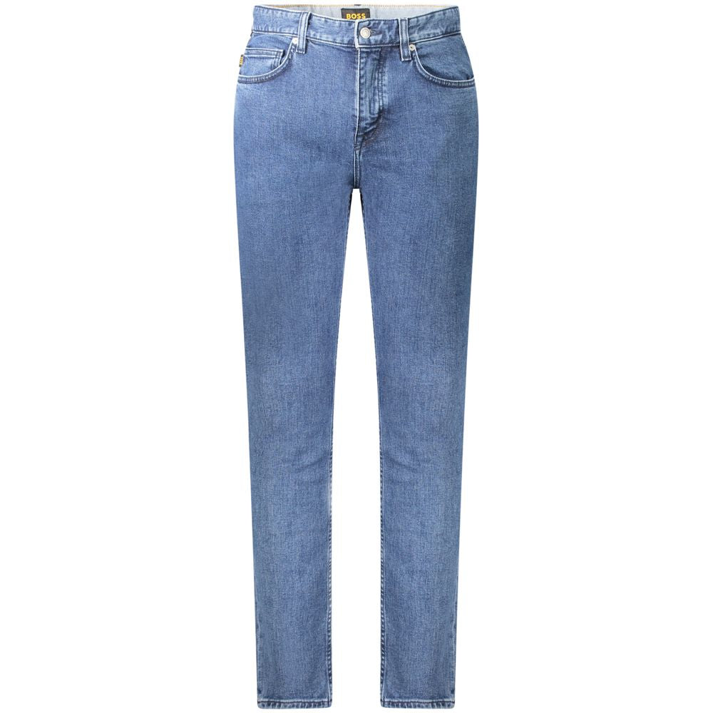 Hugo Boss Blue Cotton Jeans & Pant