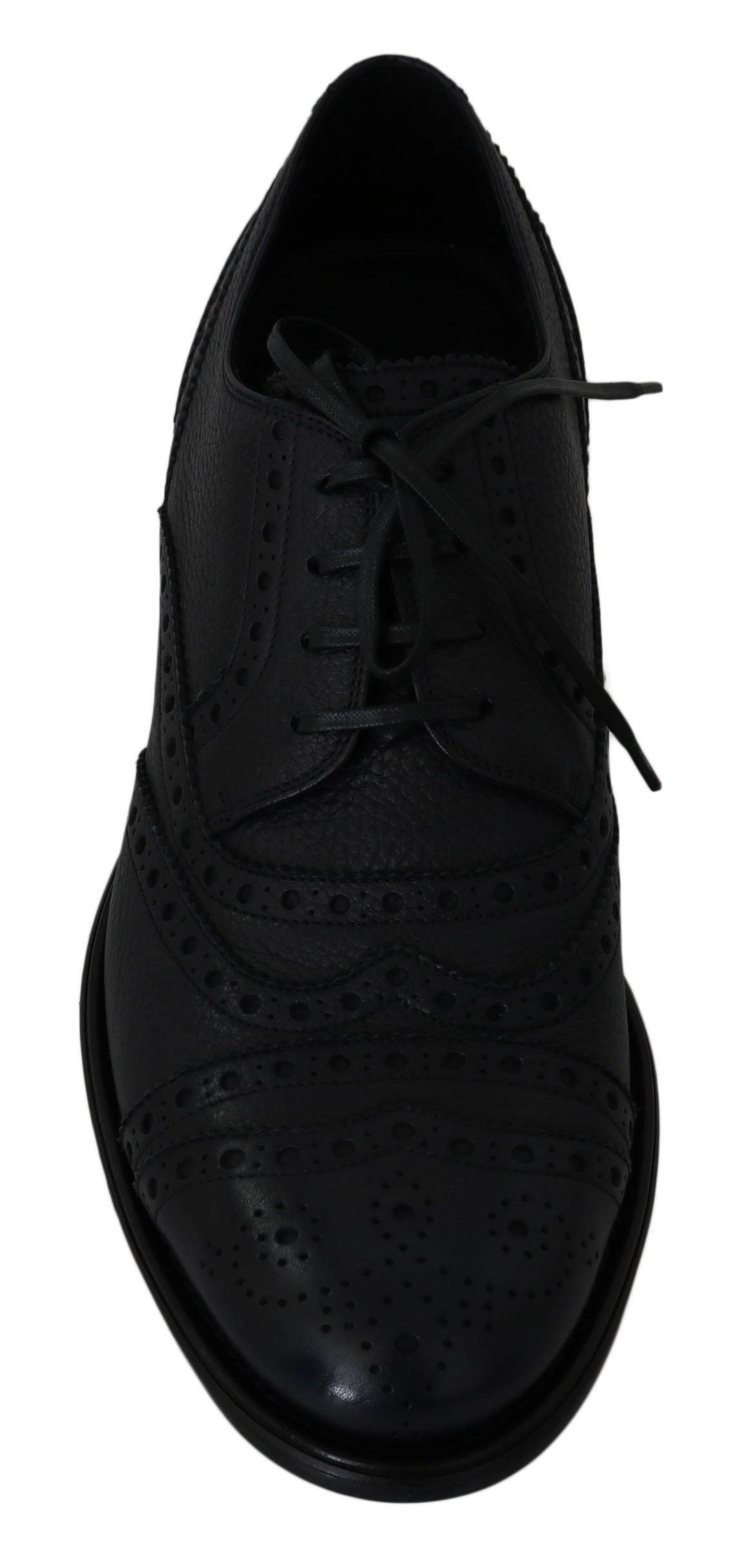 Dolce & Gabbana eleganti scarpe derby con punta alari blu scuro