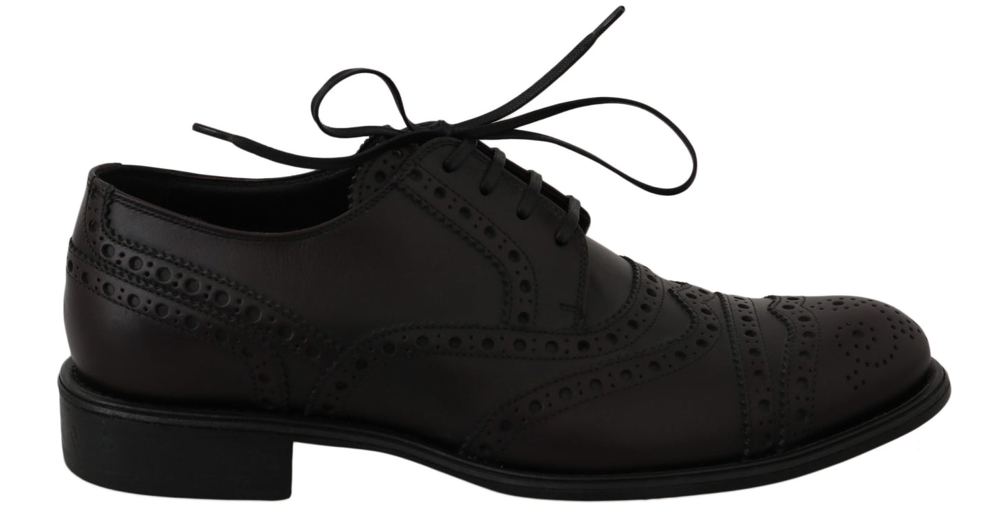 Dolce & Gabbana eleganti scarpe eleganti derby con punta alari bordeaux