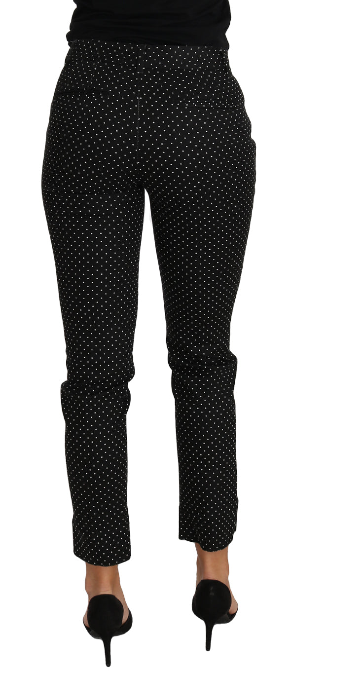 Pantaloni cropped eleganti a pois di Dolce & Gabbana