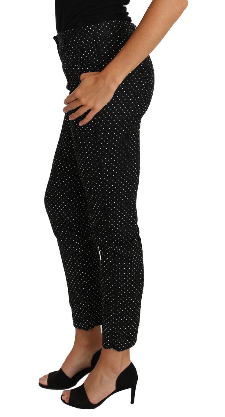 Pantaloni cropped eleganti a pois di Dolce & Gabbana
