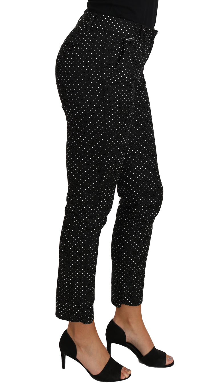 Pantaloni cropped eleganti a pois di Dolce & Gabbana