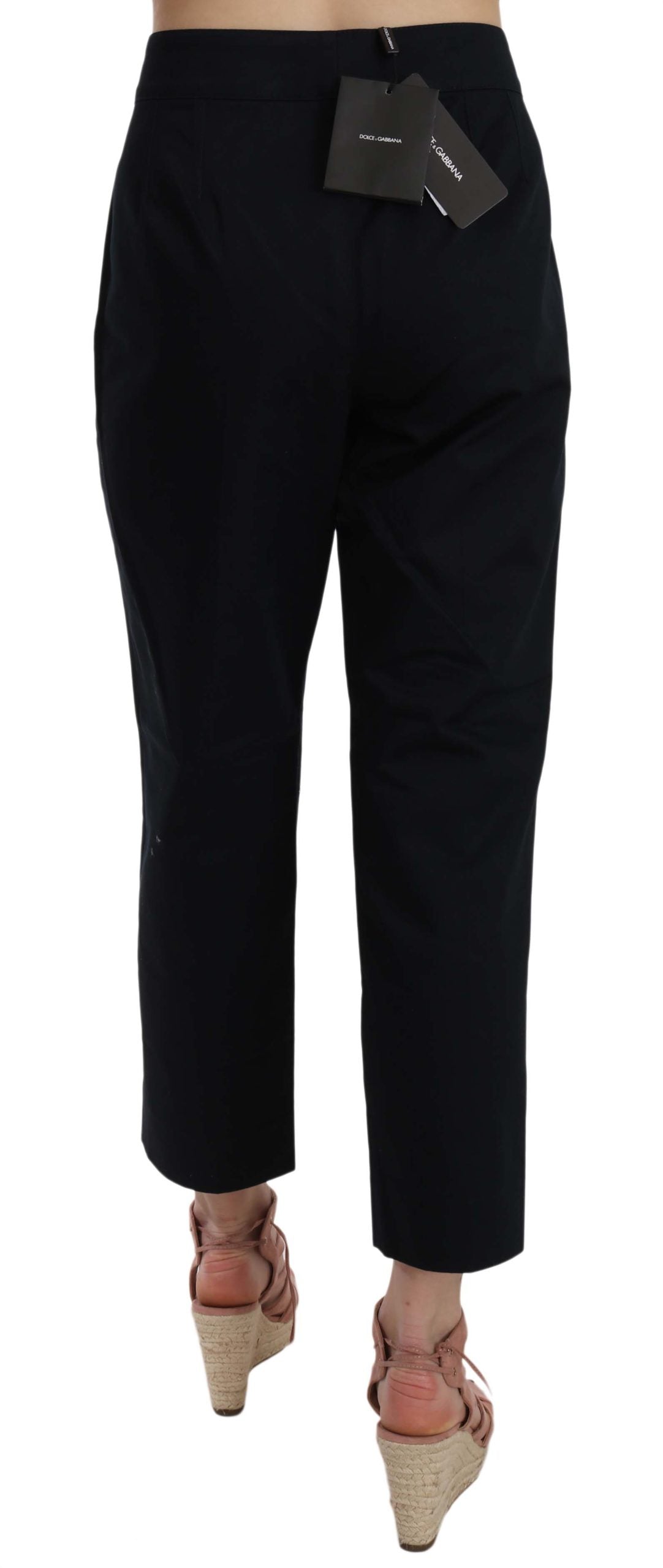 Pantaloni Dolce & Gabbana Chic in cotone nero