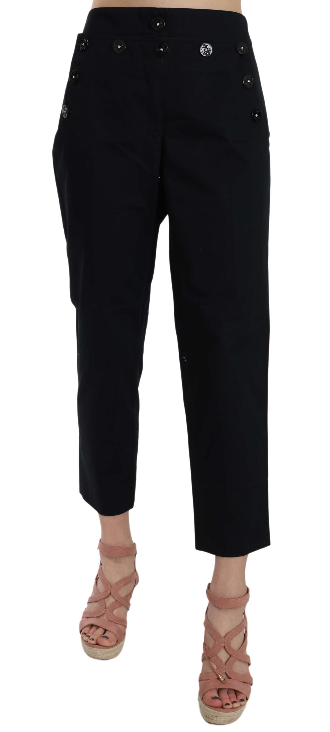 Pantaloni Dolce & Gabbana Chic in cotone nero