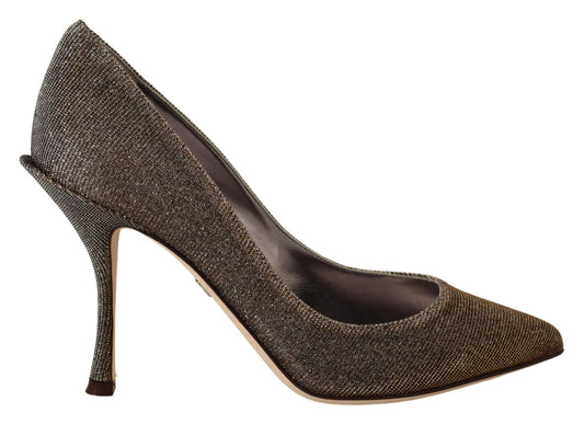 Dolce & Gabbana Elegant Silver Heels Pumps Classic - PER.FASHION