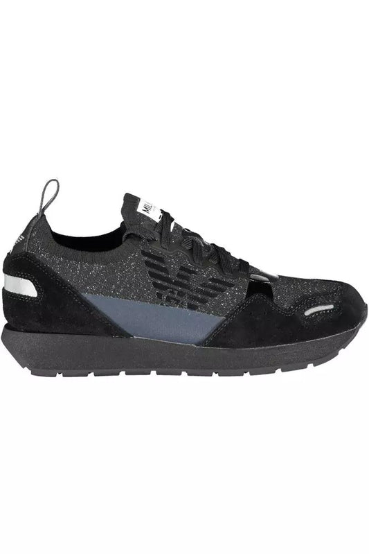 Emporio Armani Chic Contrasting Lace-up Sneakers