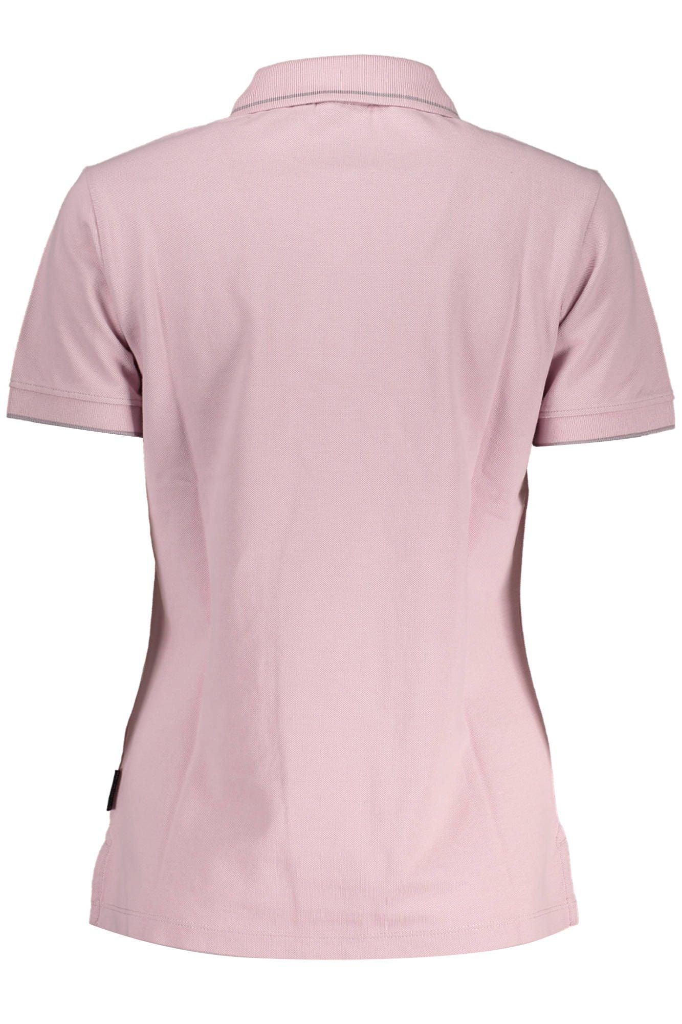 Napapijri Chic Pink Polo with Contrasting Details - PER.FASHION