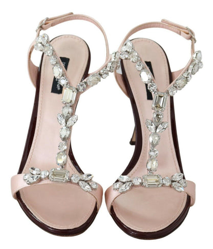 Dolce & Gabbana Crystal-Embellished Stiletto Sandals - PER.FASHION