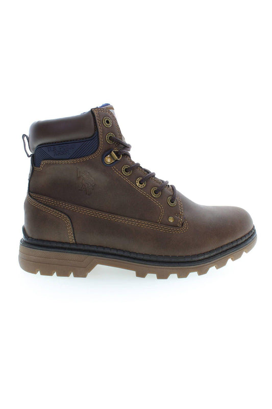 U.S. POLO ASSN. Elegant High Lace-Up Boots with Logo Accents - PER.FASHION