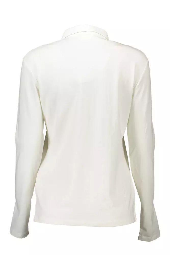 U.S. POLO ASSN. Elegant Long-Sleeved White Polo Shirt - PER.FASHION
