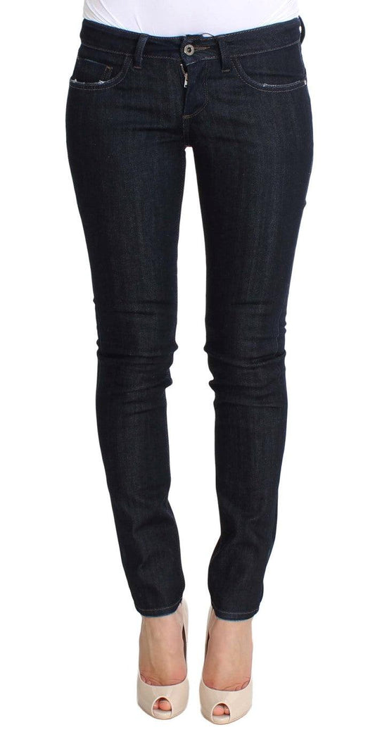 Costume National Chic Slim Fit Skinny Blue Jeans - PER.FASHION