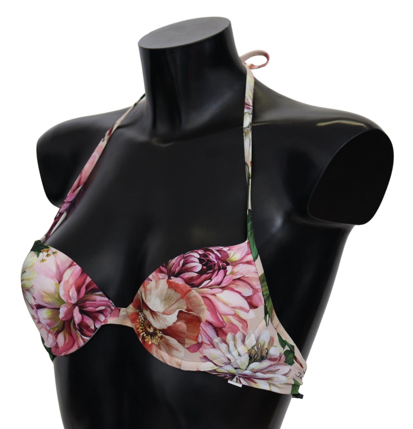 Dolce & Gabbana Floral Elegance Elastic Bikini Top - PER.FASHION