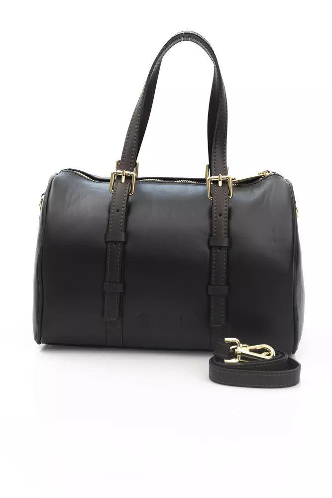 La Martina Elegant Black Leather Crossbody Bag - PER.FASHION