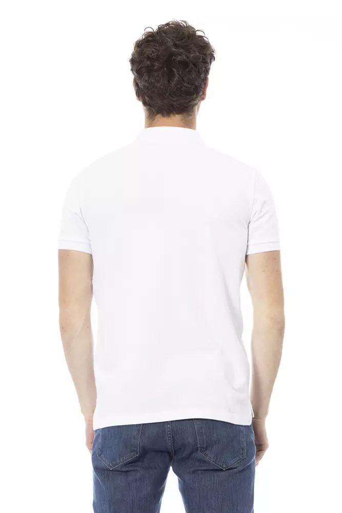 Baldinini Trend Elegant White Cotton Polo Shirt - PER.FASHION