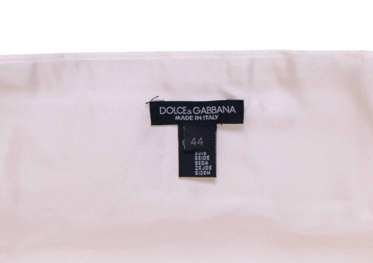 Dolce & Gabbana Elegant White Silk Cummerbund - PER.FASHION