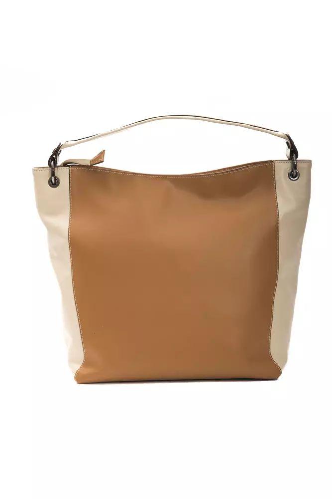 Pompei Donatella Elegant Leather Shoulder Bag in Rich Brown - PER.FASHION