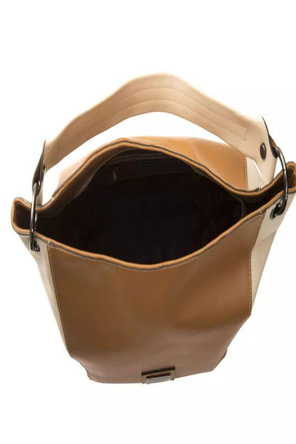 Pompei Donatella Elegant Leather Shoulder Bag in Rich Brown - PER.FASHION
