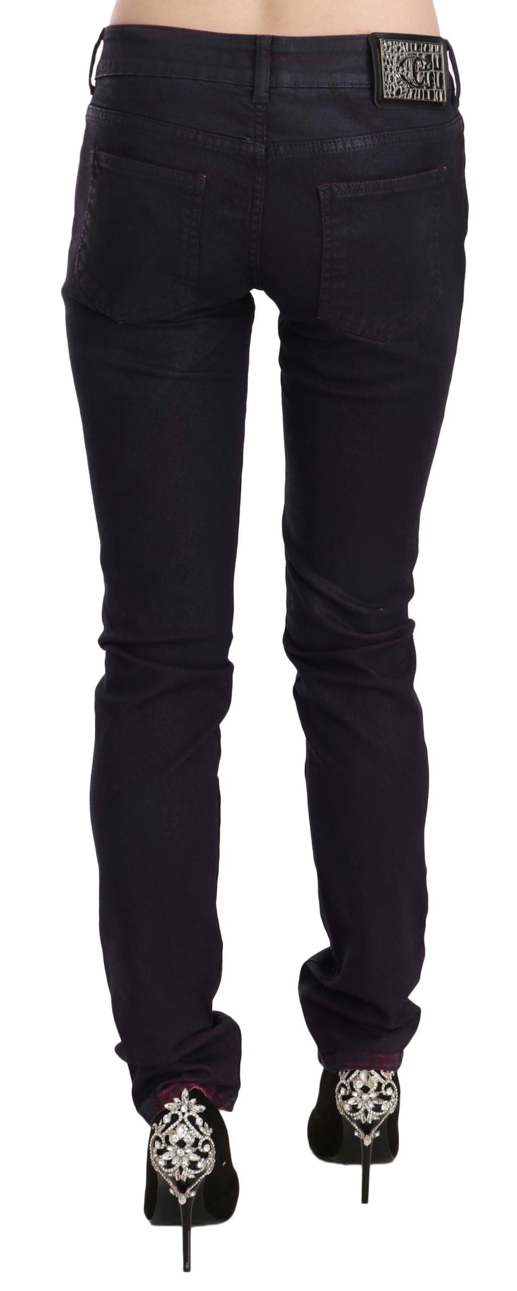 Just Cavalli Chic Jeans skinny neri a vita bassa