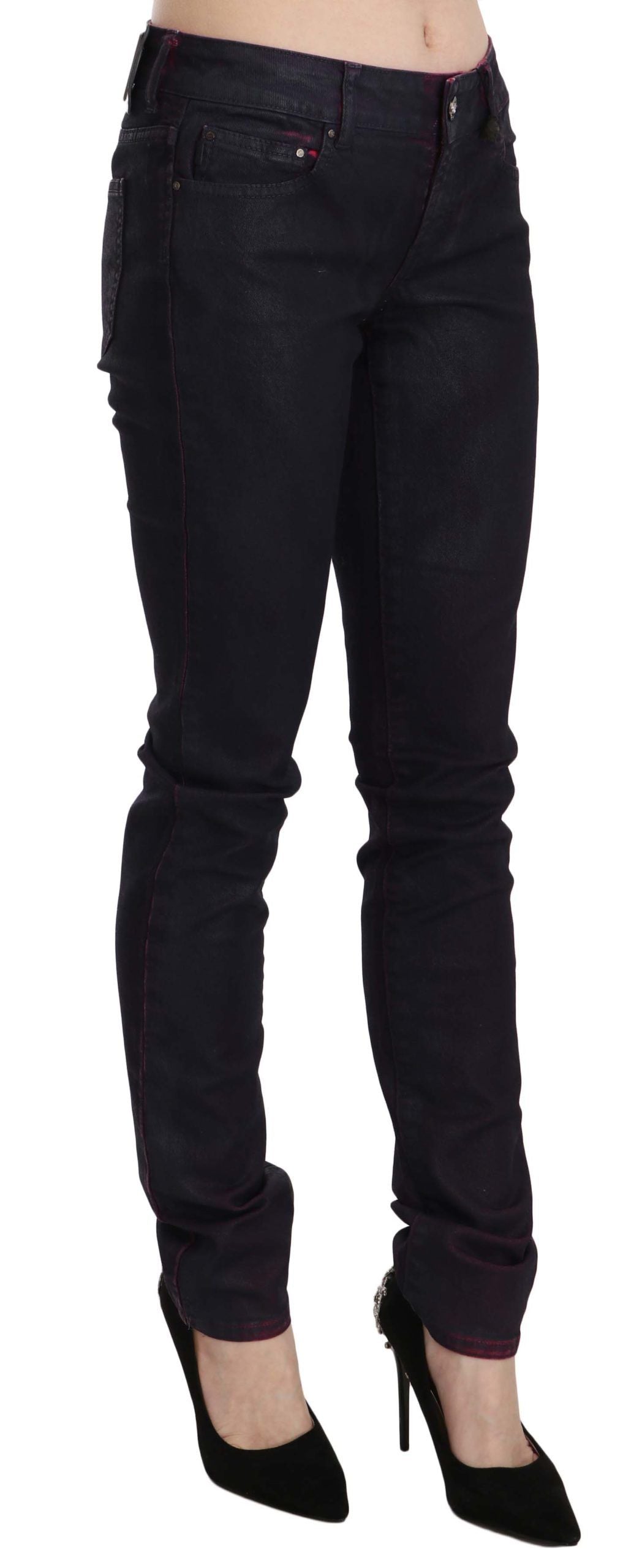 Just Cavalli Chic Jeans skinny neri a vita bassa