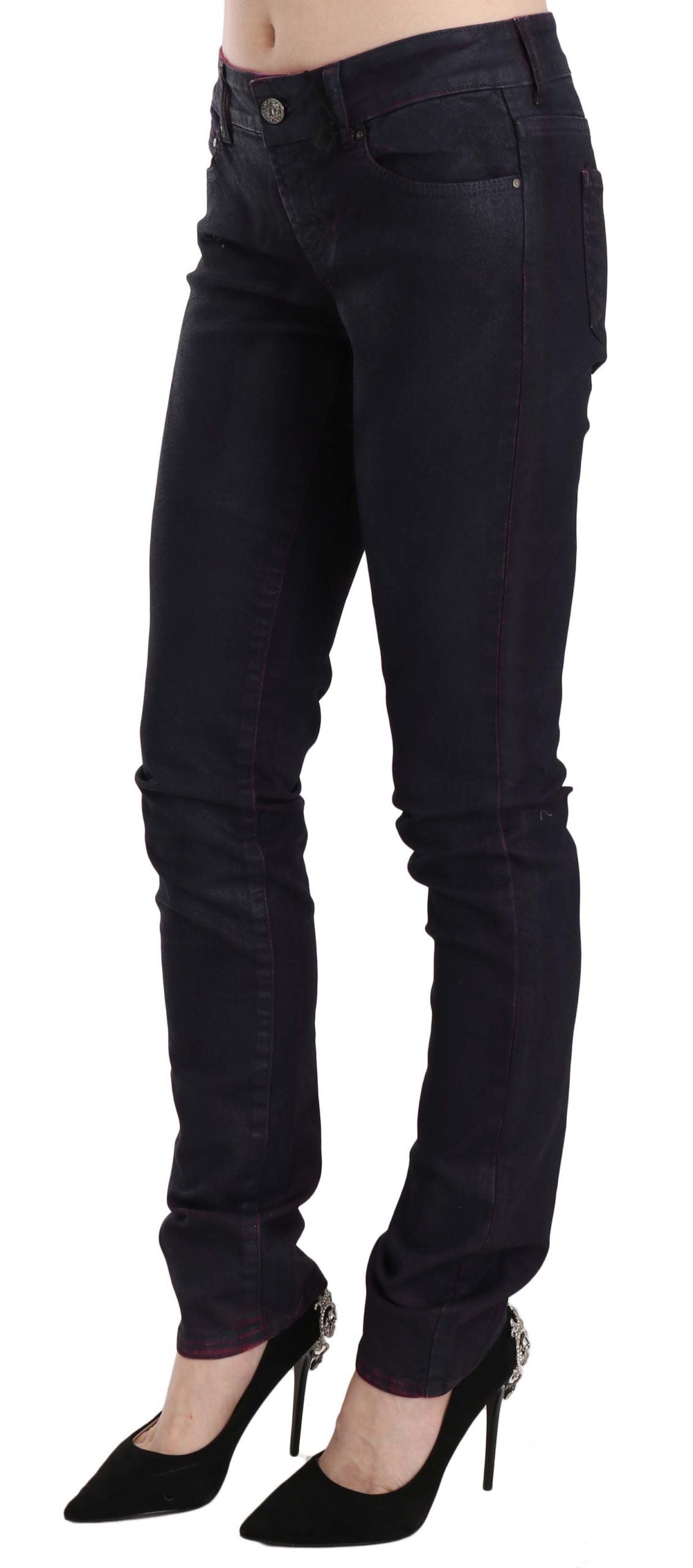 Just Cavalli Chic Jeans skinny neri a vita bassa