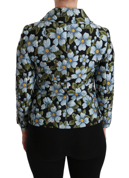 Giacca cappotto blazer elegante in broccato floreale Dolce &amp; Gabbana