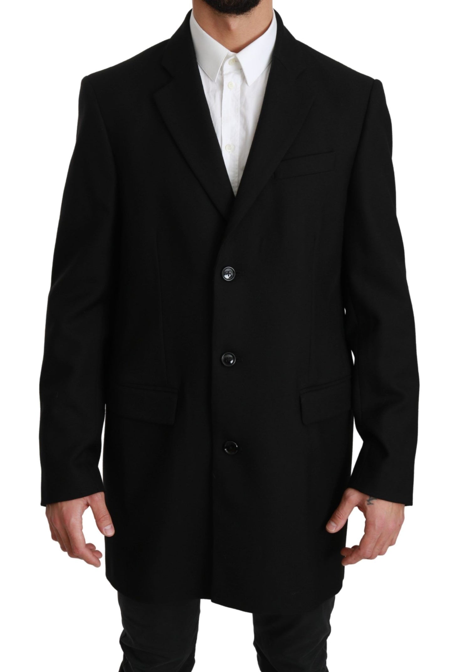 Dolce & Gabbana Elegant Black Wool Formal Blazer