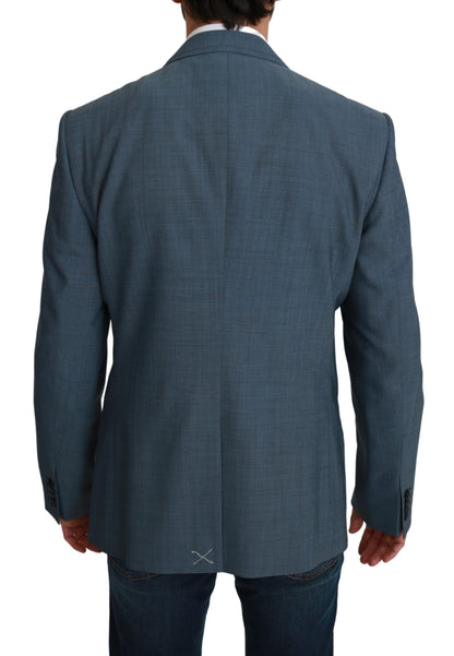 Dolce &amp; Gabbana Blazer elegante slim fit azzurro