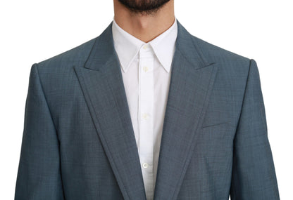 Dolce &amp; Gabbana Blazer elegante slim fit azzurro