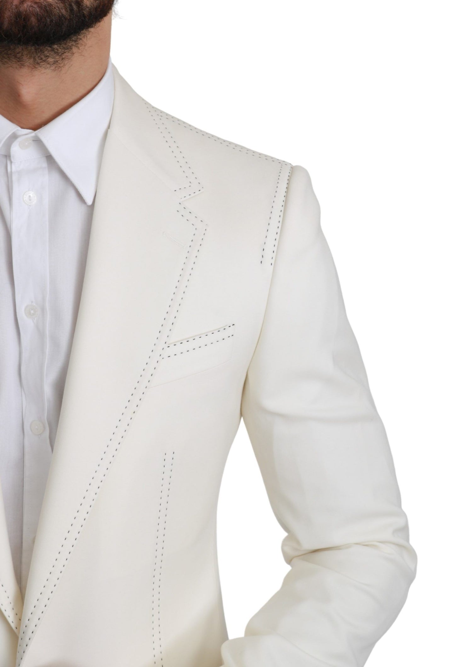 Dolce &amp; Gabbana Blazer elegante slim fit in lana vergine