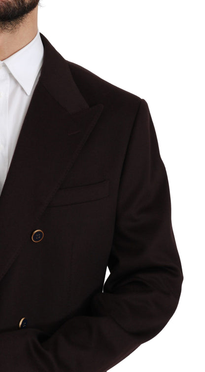 Dolce &amp; Gabbana Elegante Blazer in Cashmere Bordeaux Bordeaux