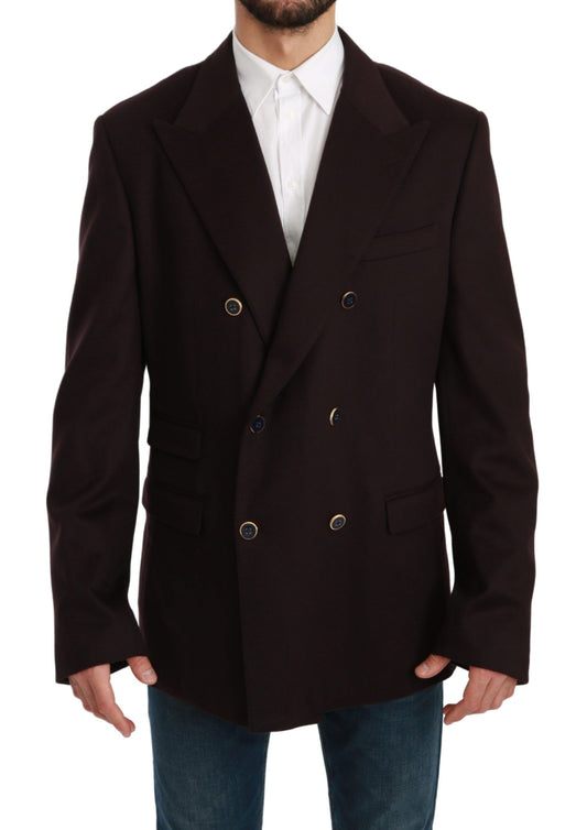 Dolce &amp; Gabbana Elegante Blazer in Cashmere Bordeaux Bordeaux