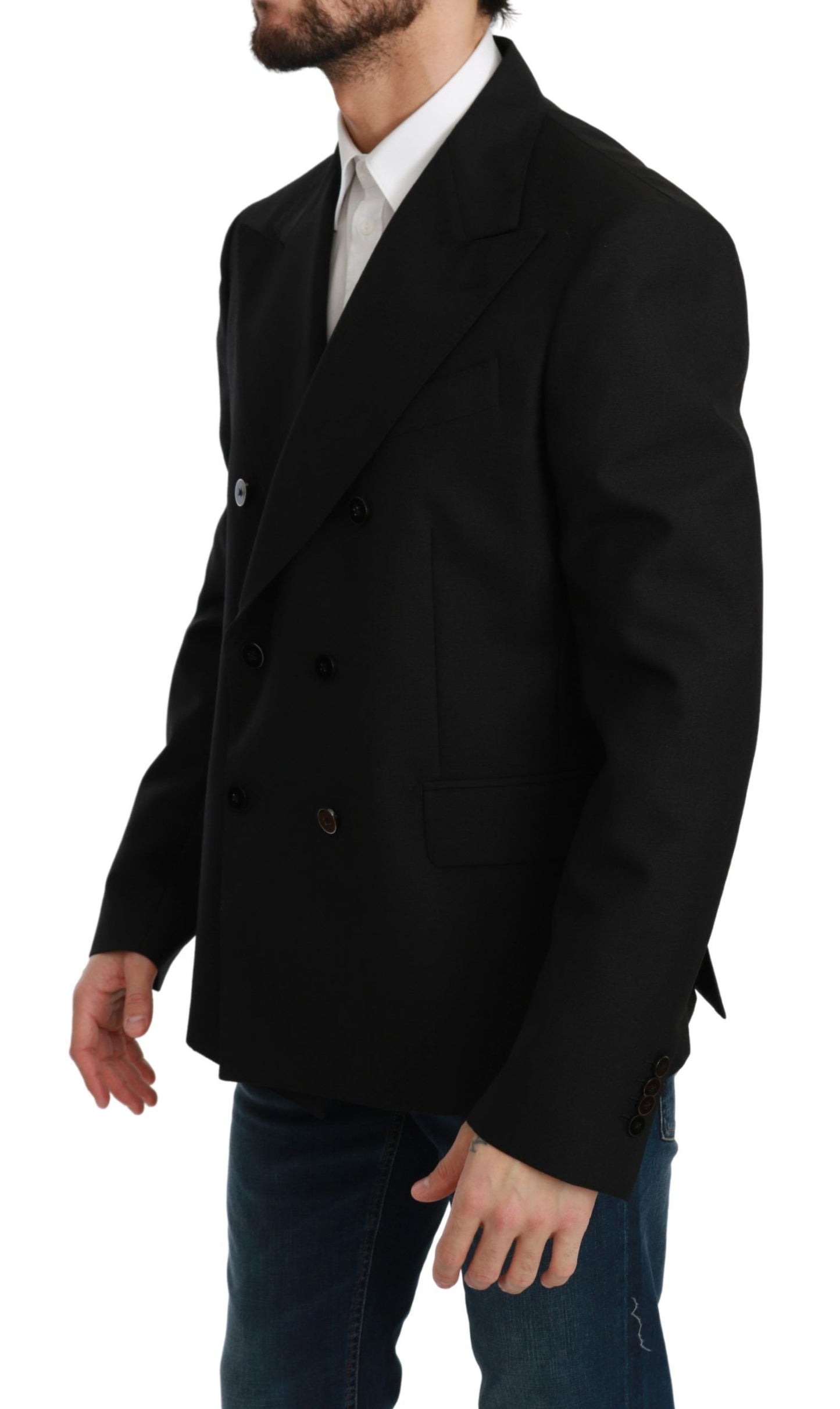 Dolce &amp; Gabbana Elegante blazer formale slim fit nero