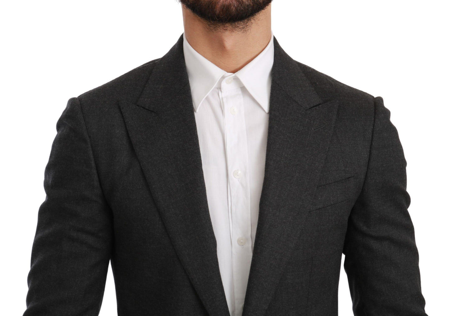 Blazer formale slim fit grigio elegante Dolce &amp; Gabbana