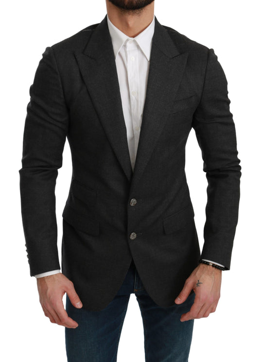 Blazer formale slim fit grigio elegante Dolce &amp; Gabbana