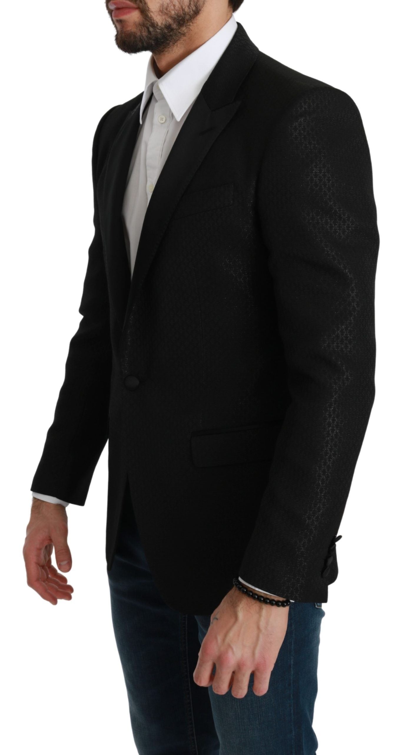 Giacca blazer nera Martini slim fit Dolce &amp; Gabbana