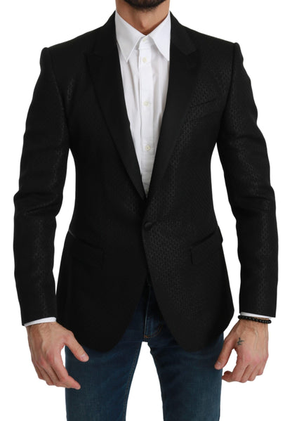 Giacca blazer nera Martini slim fit Dolce &amp; Gabbana